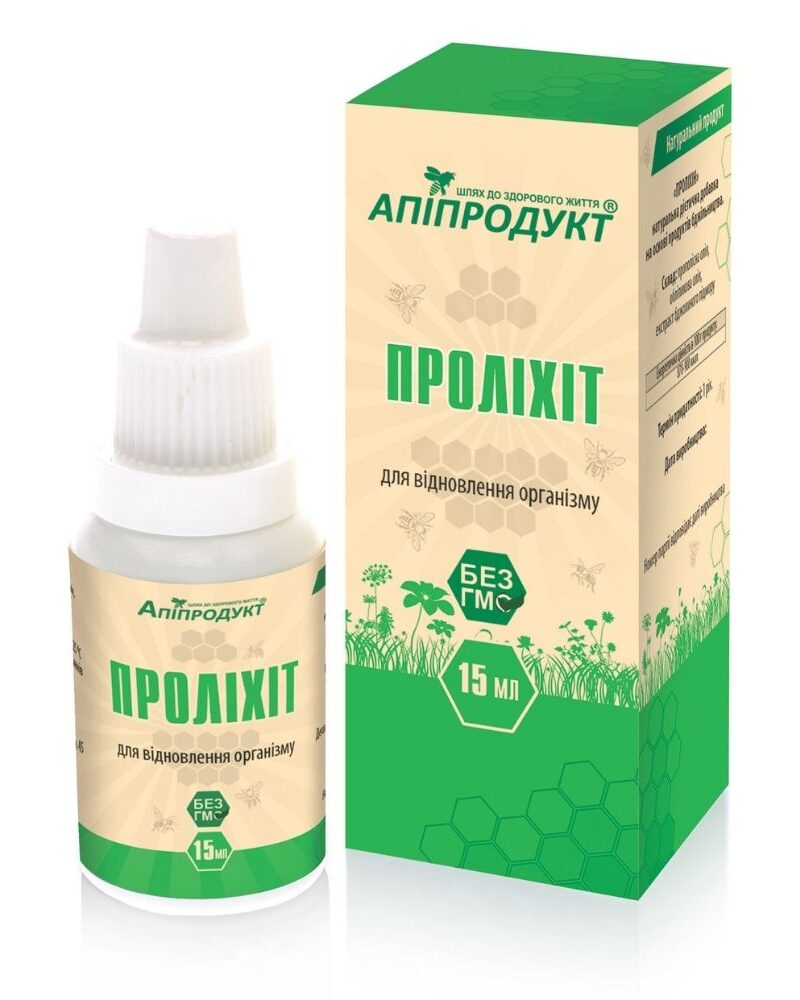 Пляшка та коробка Проліхіт ТМ Апіпродукт