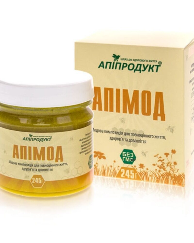 Медова композиція Апімод Апіпродукт 245 г банка та коробка