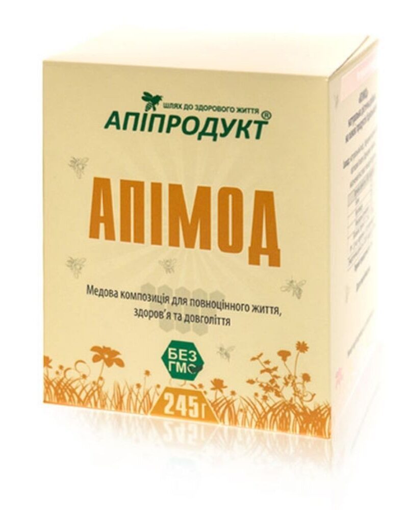 Медова композиція Апімод Апіпродукт з маточним молочком коробка 245 г
