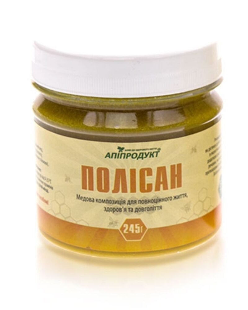 Медова композиція Полісан Апіпродукт з прополісом банка 245 г